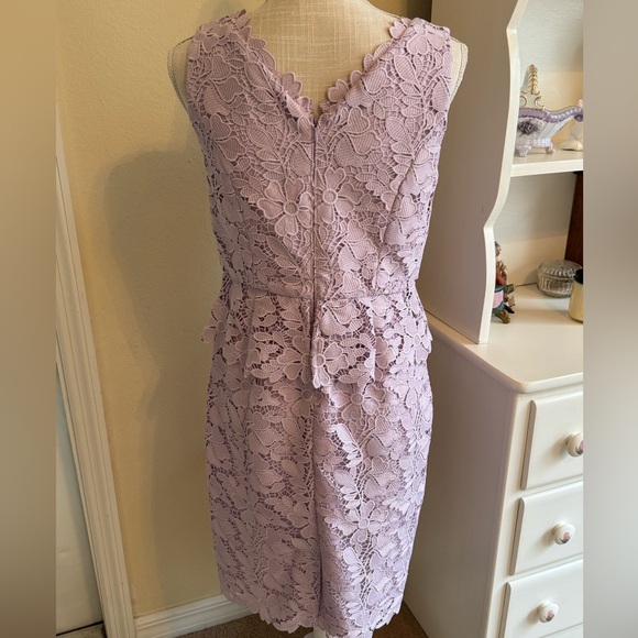 🌟HP🌟 Talbots Lavender Lace Dress - Picture 2 of 4
